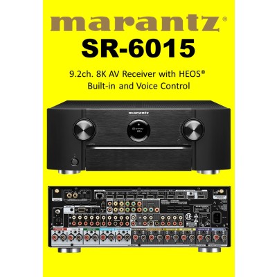 马兰茨SR-6015 9.2英寸。8K AV接收器